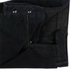 Cotton Blend Suede Pants - Black