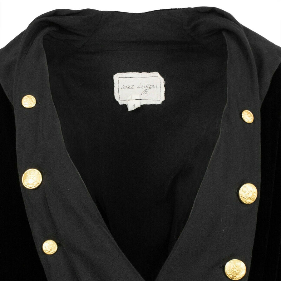 Velvet Officer Nomad Coat Jacket - Black