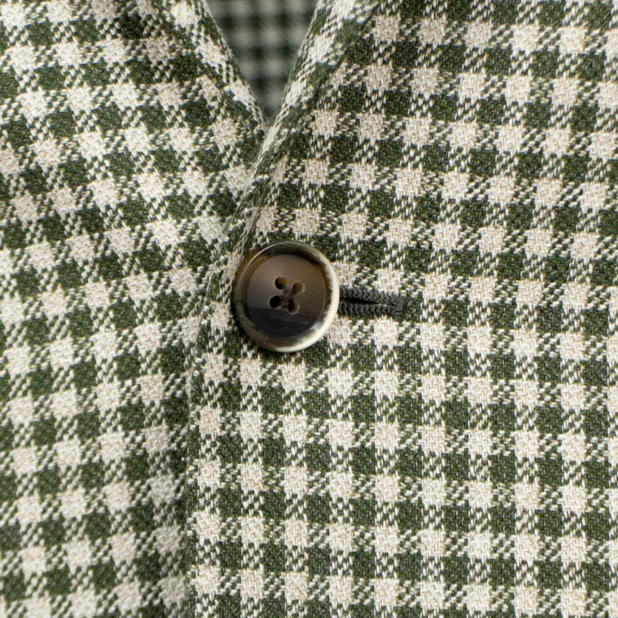 Drop 7 Check Wool Blend 3 Roll 2 Button Sport Coat - Green