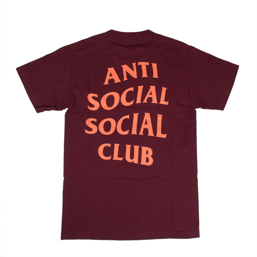 Cotton 'ASSC' Coral Logo T-Shirt - Maroon