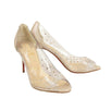 Sucre Glace PVC 85mm Pumps - Gold