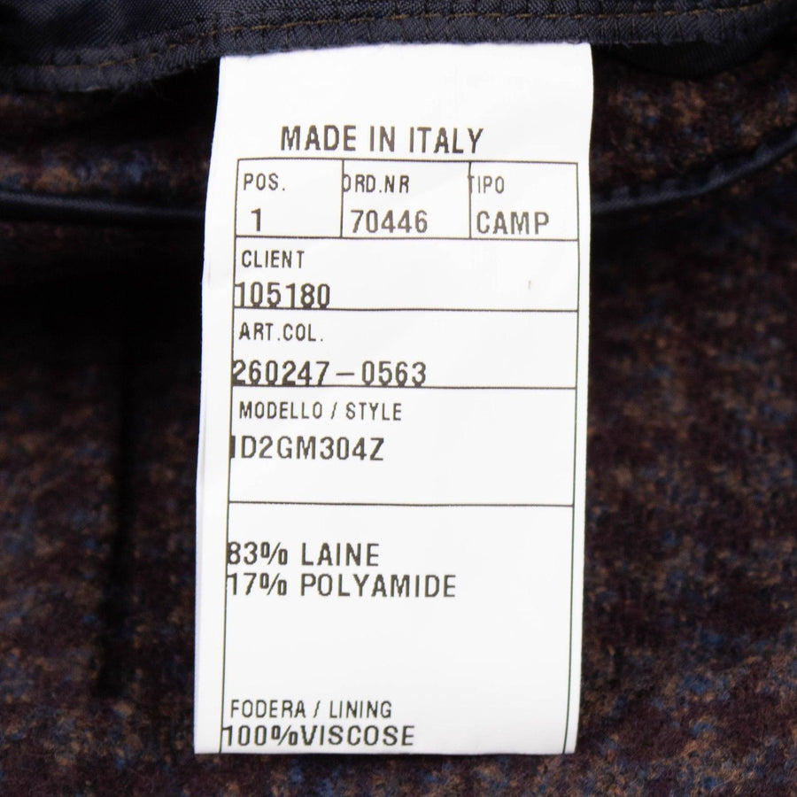 Drop 8 Windowpane Check Wool Blend 3 Roll 2 Button Sport Coat - Purple