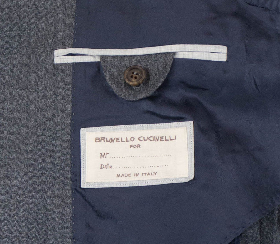 Wool Blend 3/2 Button Sport Coat - Gray