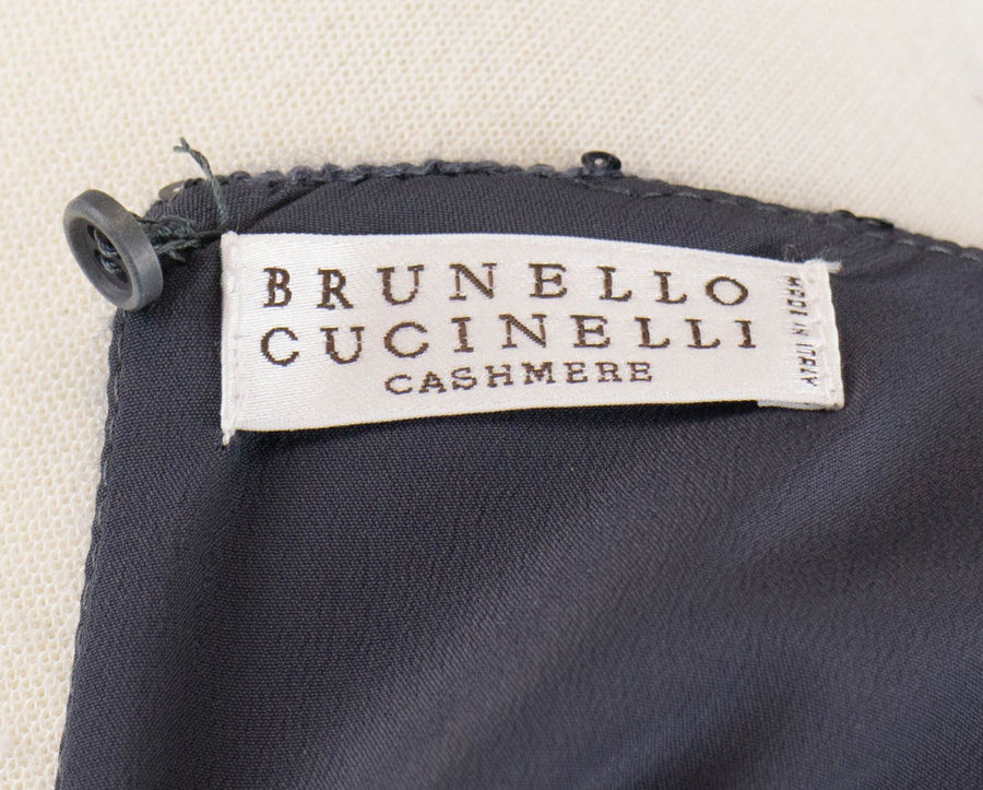 Cashmere Blend W/ Sequins Sweater Dress - Blue