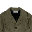 '43531 Raso Gommato Flock' Trench Coat - Green