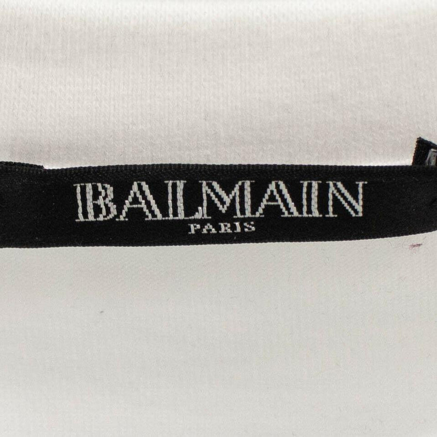 Short Sleeve Crystal Signature Cotton T-Shirt - White