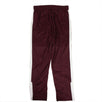 Polyester Classic Track Pants - Maroon/White