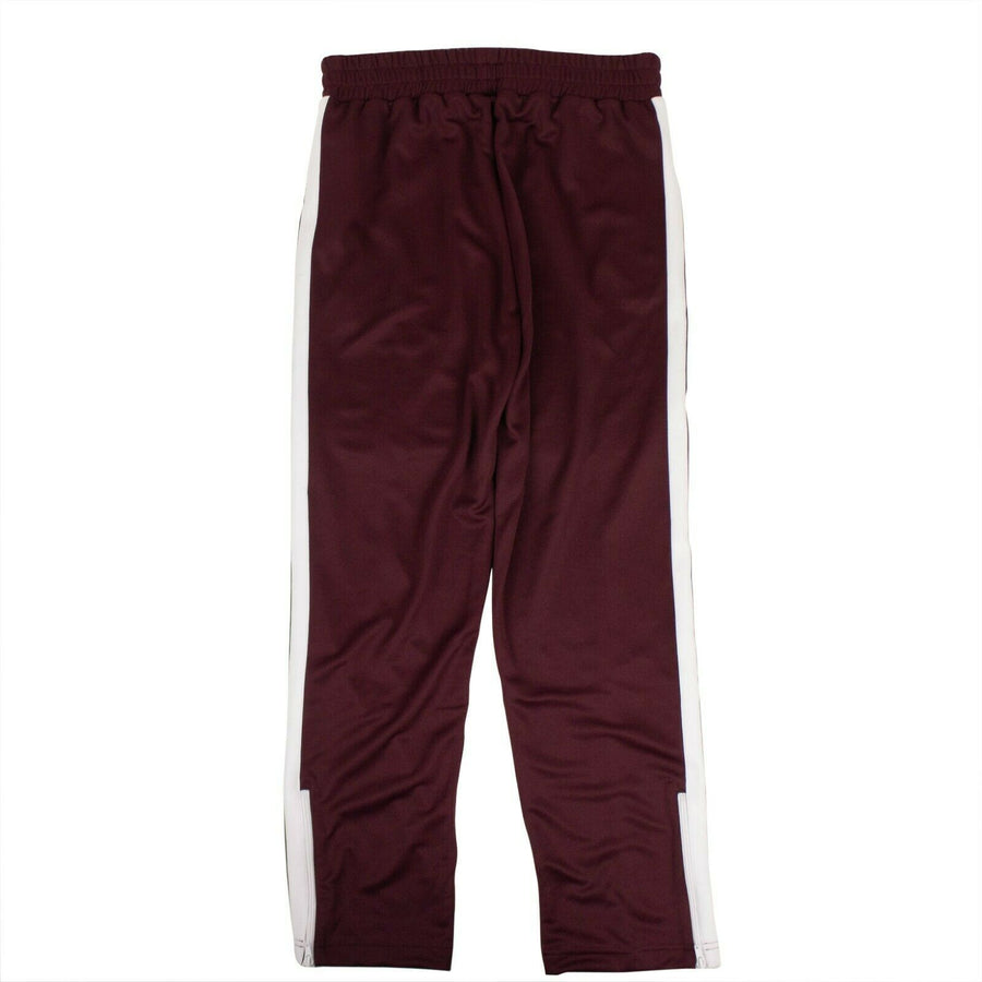 Polyester Classic Track Pants - Maroon/White