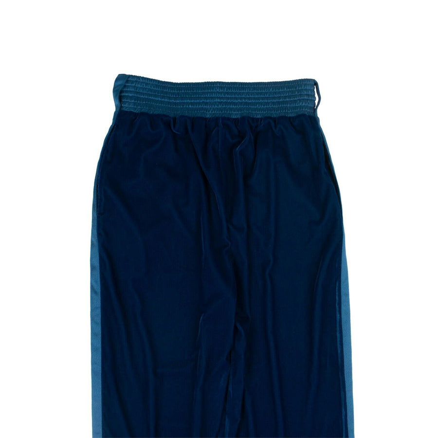 Velvet Equestrian Track Pants - Blue