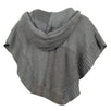 Patchmere Cropped Hoodie Poncho (O/S) - Gray