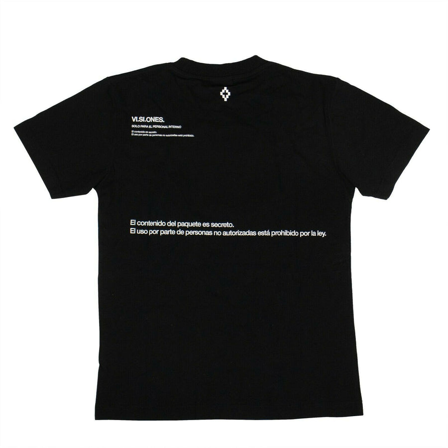 Cotton Multicolored Floppy Disk T-Shirt - Black