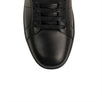 Wolly Leather High-Top Sneaker - Black