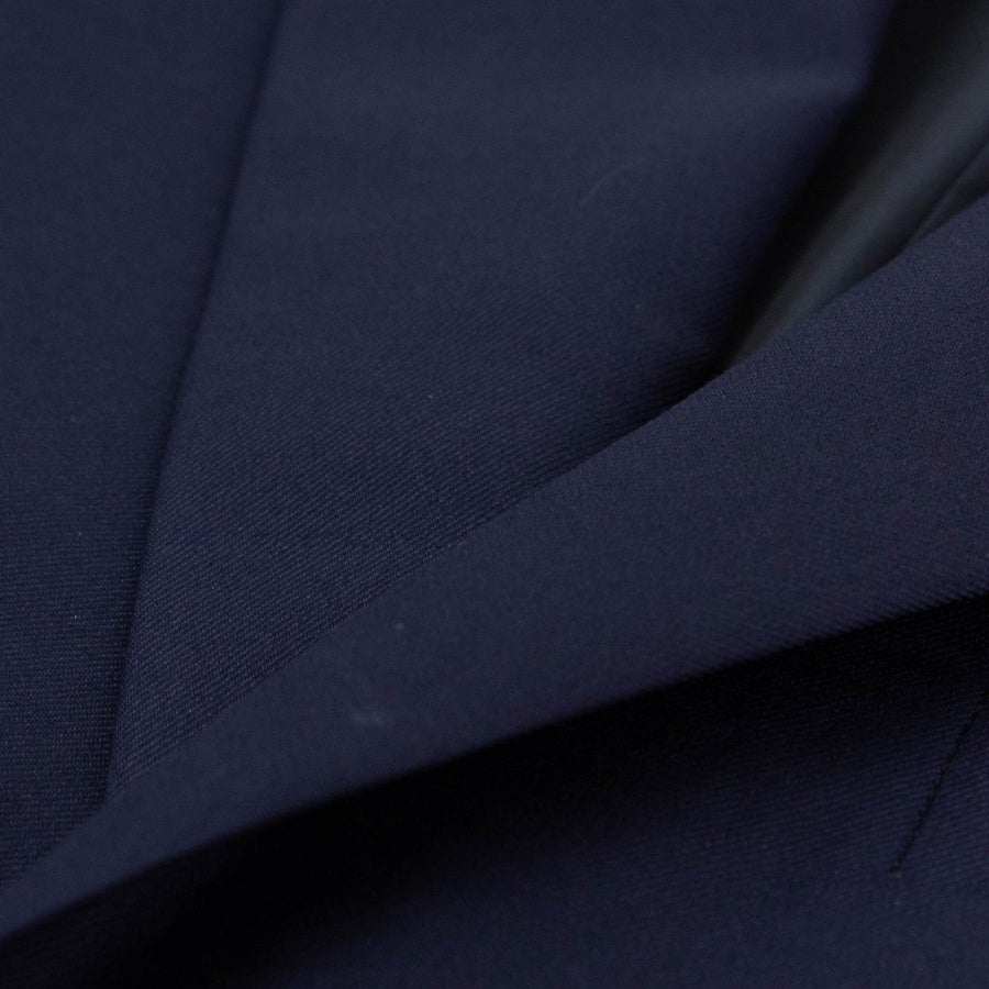Drop 8 Solid Wool Two Button Suit - Navy Blue
