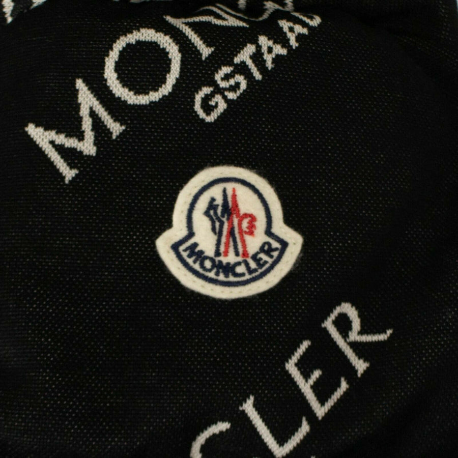 'Caille' Logo Puffer Coat - Black