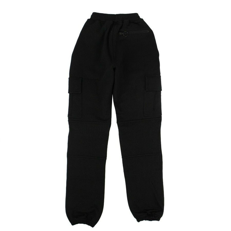 Cotton Logo Cargo Pants - Black