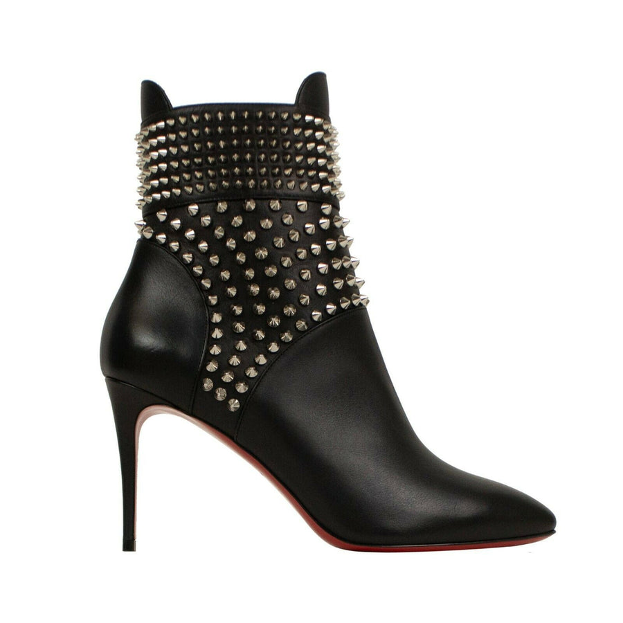 Leather Hongroise 85 Pumps Boots - Black