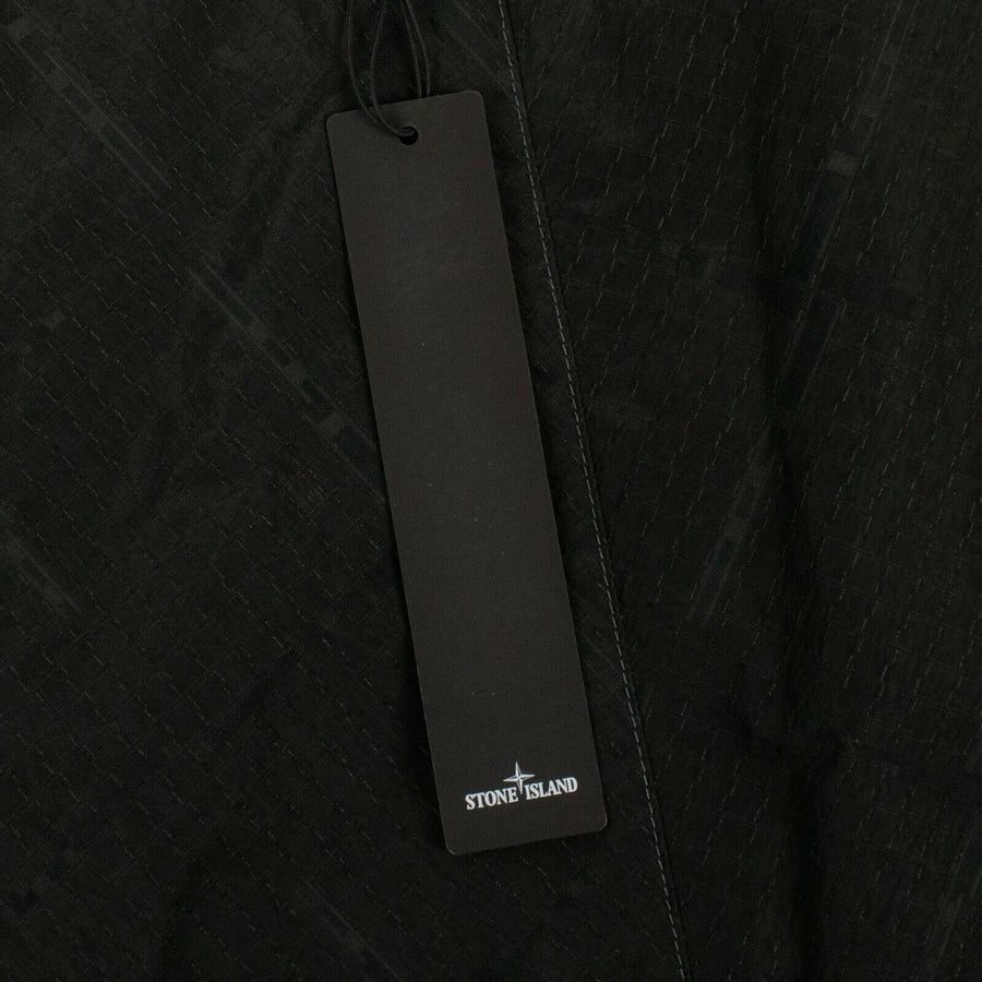 Si House Check Zip-Up Lightweight Jacket - Black