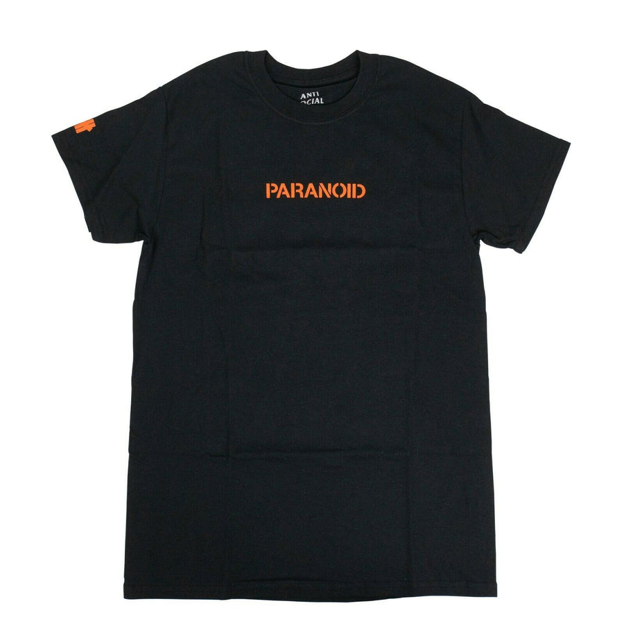 'Paranoid' 'ASSC' Logo T-Shirt - Black
