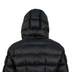 'Hermine' Down Filled Quilted Puffer Long Coat - Black