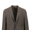 Drop 8 Plaid Two Button Wool Blend Sport Coat - Brown