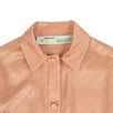 Acetate Blend Monogram Pajama Shirt - Nude Pink
