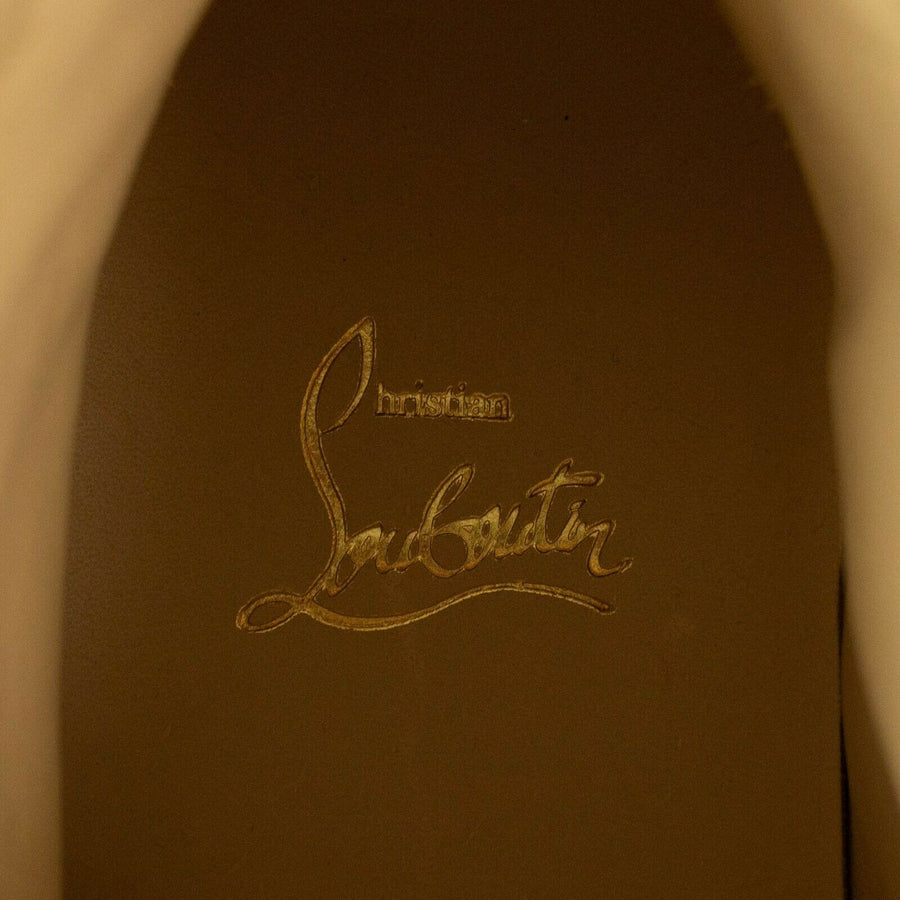 Men's Louis Spikes Calfskin Sneakers - White