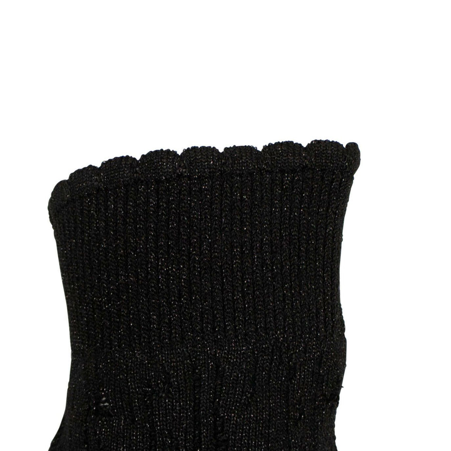 'Sandrine' Stretch Ankle Boots - Black