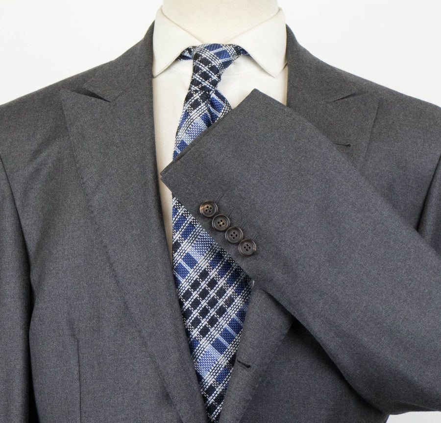 Wool 3 Roll 2 Button Sport Coat - Gray