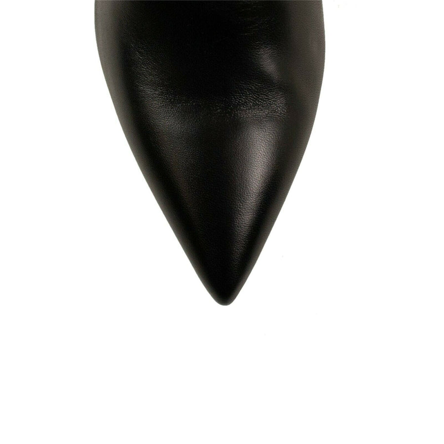 Leather Opyum YSL Ankle Boots - Black