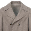 Wool Double Breasted Overcoat - Light Brown