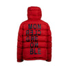 'Isorno' Down Filled Quilted Puffer Coat - Red