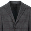 Plaid Cashmere Loro Piana Fabric Top Coat - Gray