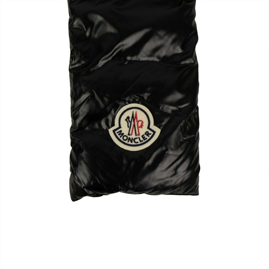 Nylon Logo Puffer Scarf - Black