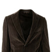 Drop 7 Velvet Cotton Blend 3 Roll 2 Button Sport Coat - Brown