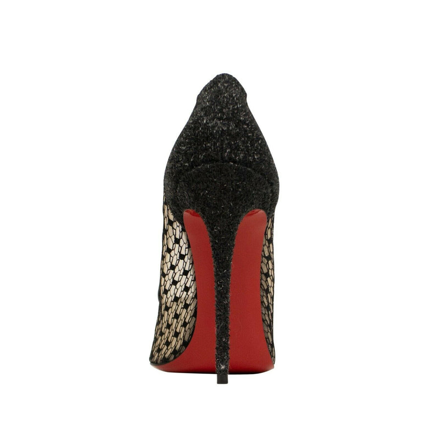 Follies Lace 100mm Pumps - Black