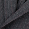 Drop 8 Pin Striped Wool Two Button Suit - Charcoal Grey