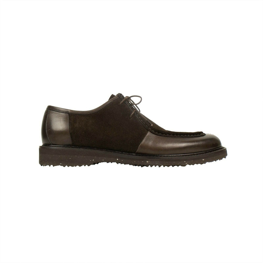 Leather Derby Shoes - Brown