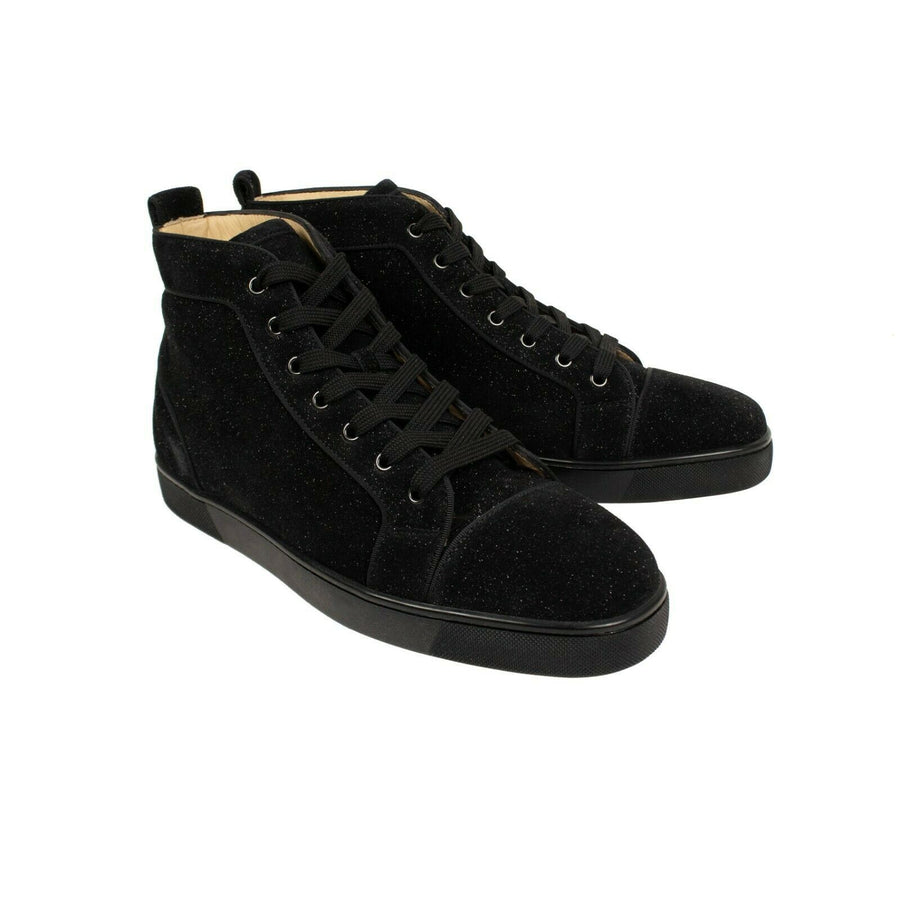 Men's Suede Orlato Hi-Top Sneakers - Black