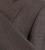 Glen Check Cashmere Blend 3/2 Button Sport Coat - Brown
