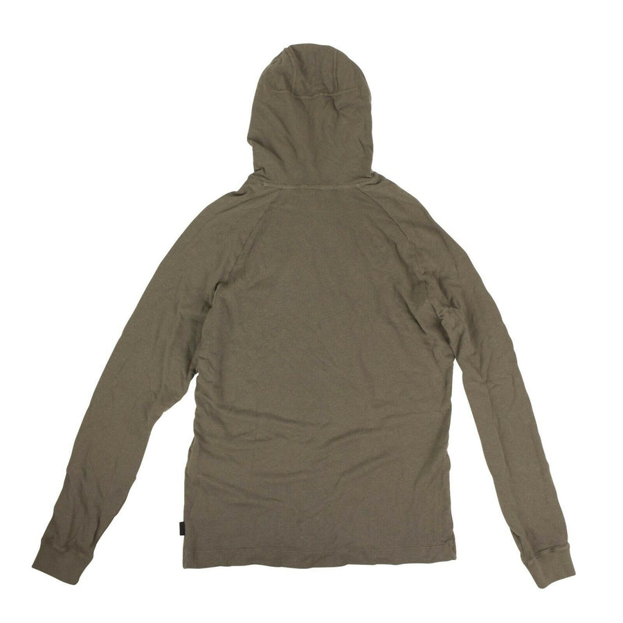 Graphic Logo Patch Hooded Sweatshirt - Army Green