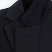 Polyester Solid Two Button Suit - Black