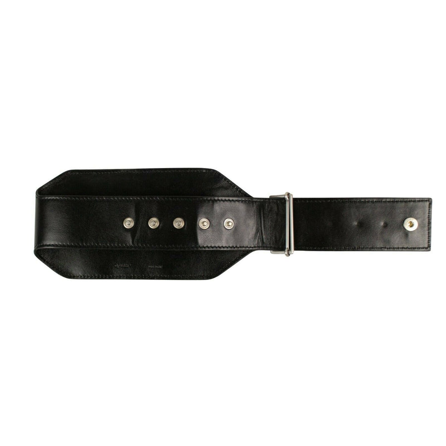 Leather 'Sculpture' Pouch Belt Bag - Black
