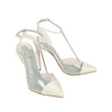Nosy Strass PVC Satin Pumps - White