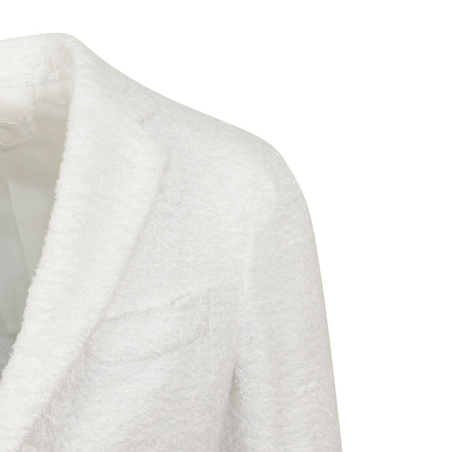 Drop 8 Terry Cotton Two Button Sport Coat Size - White