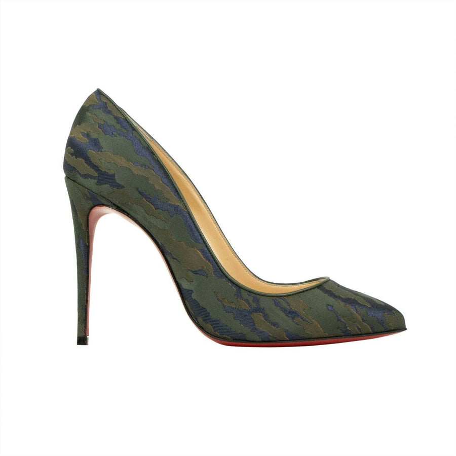 'Pigalle Follies' Camo Heels - Green