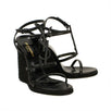 YSL 'Cassandra' Wedge Espadrilles Heels - Black