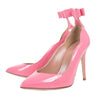 Patent Leather Bow Pumps - Pink
