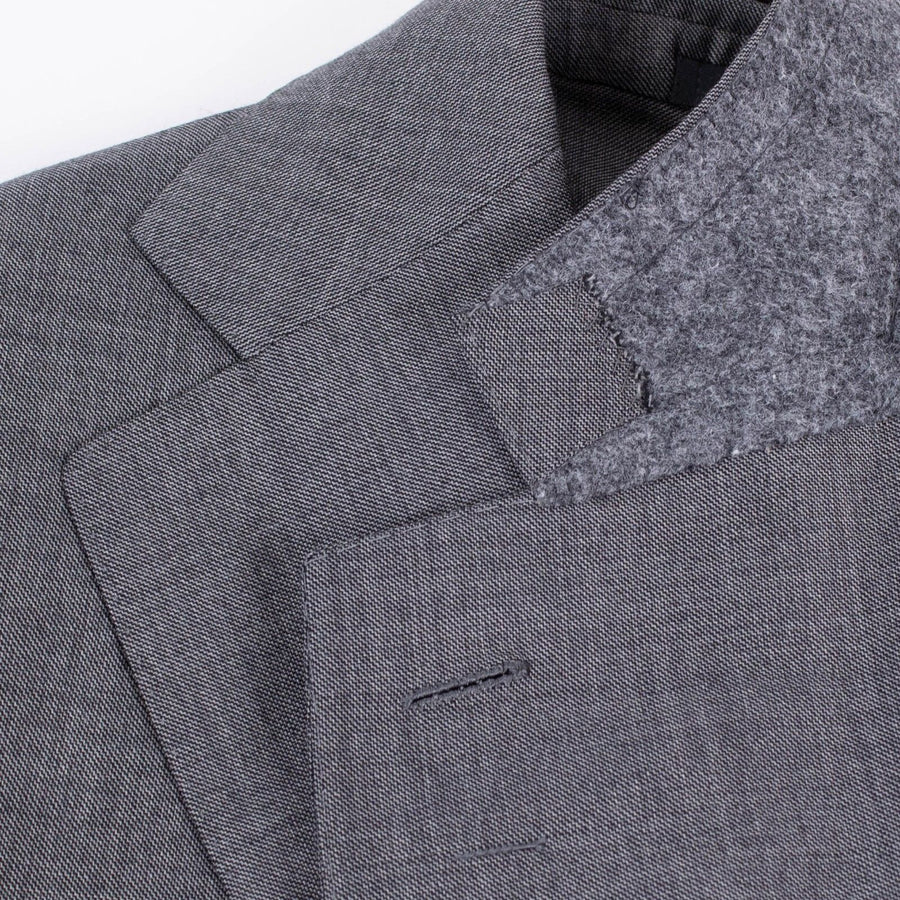 Drop 8 Wool Three Roll Two Button Suit - Gray