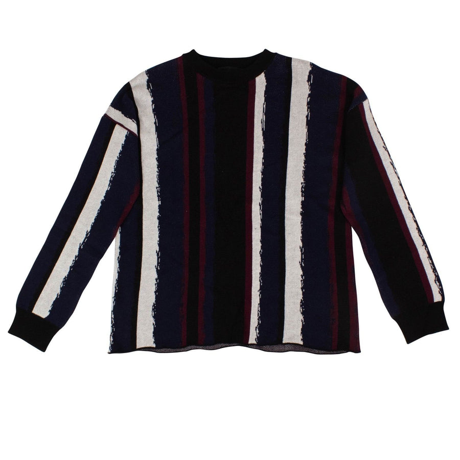 Woodstock Crew Sweater - Black / Red