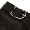 Black Calfskin Leather With Buckle Gloves